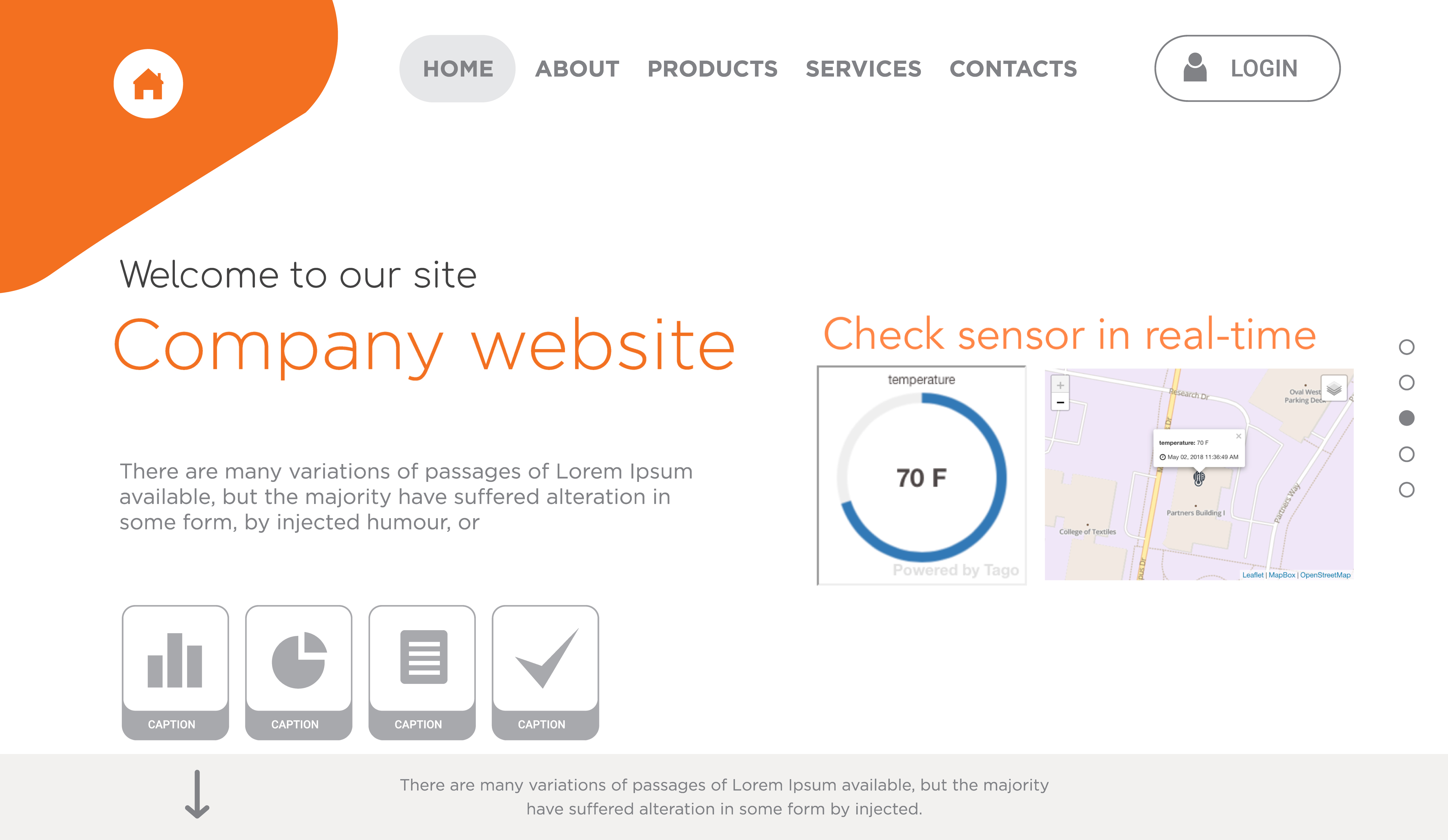 Widget editor showing an embedded widget