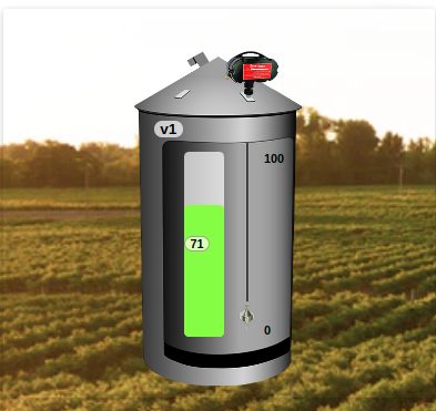 Grain bin illustration