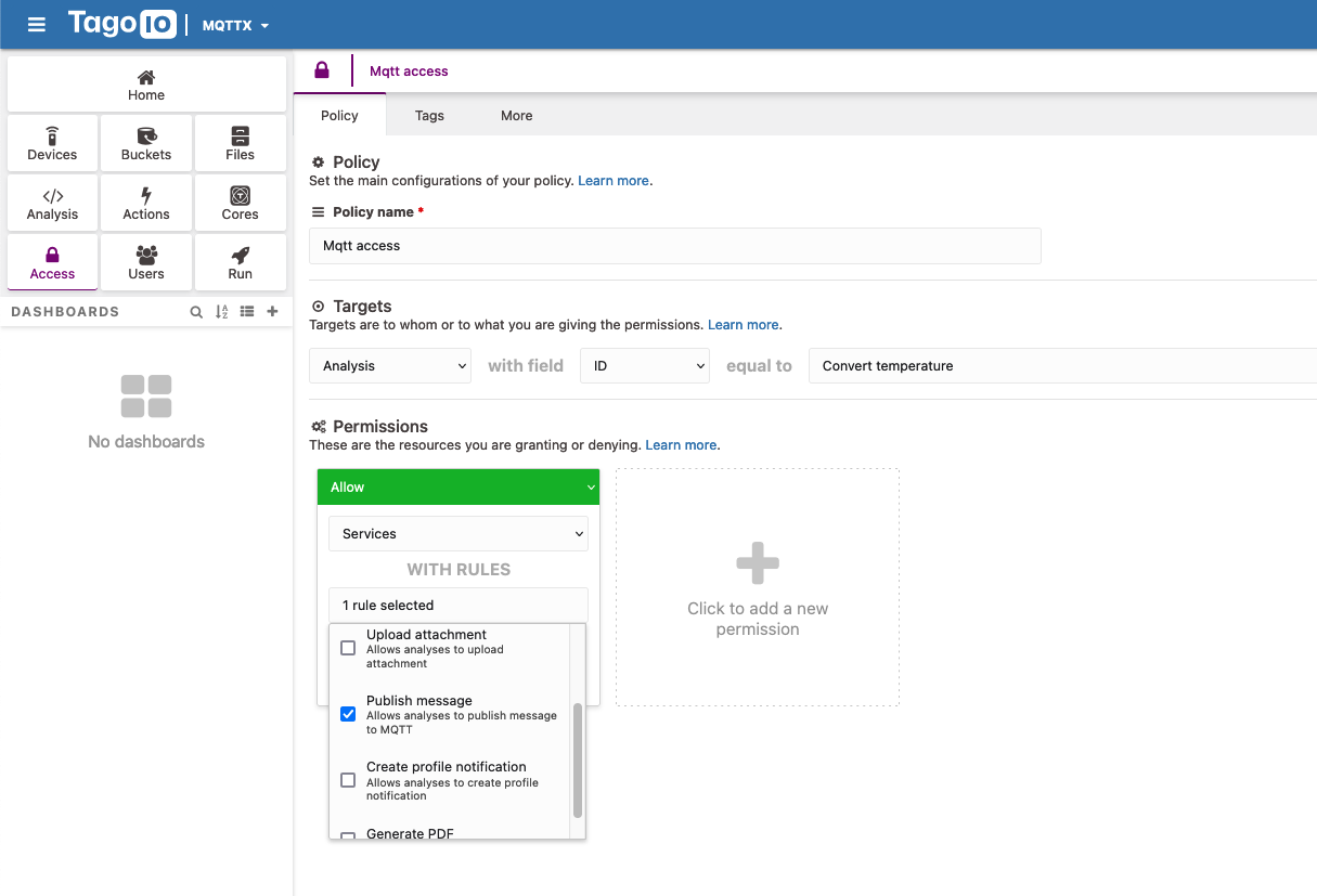 MQTT Permission