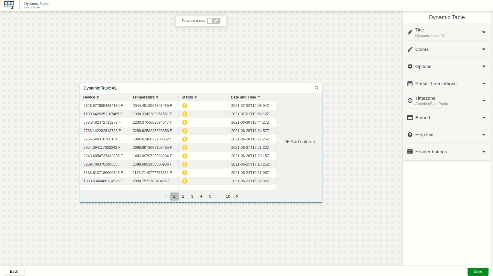 Setting up user filtering